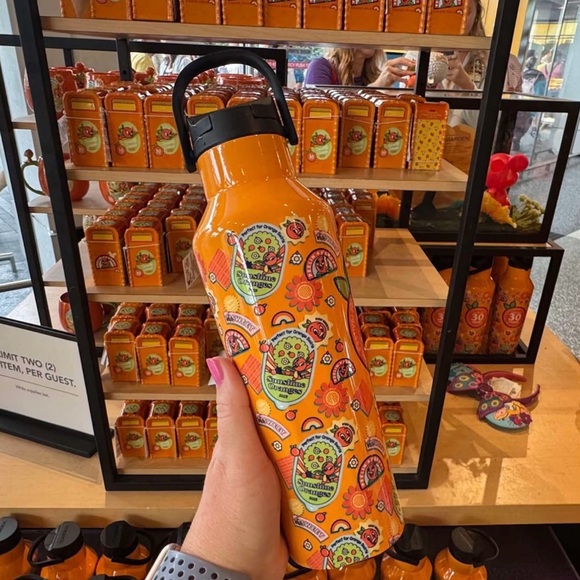 Epcot International Flower and Garden Orange Bird Corkcicle Water Bottle - Picture 3 of 11